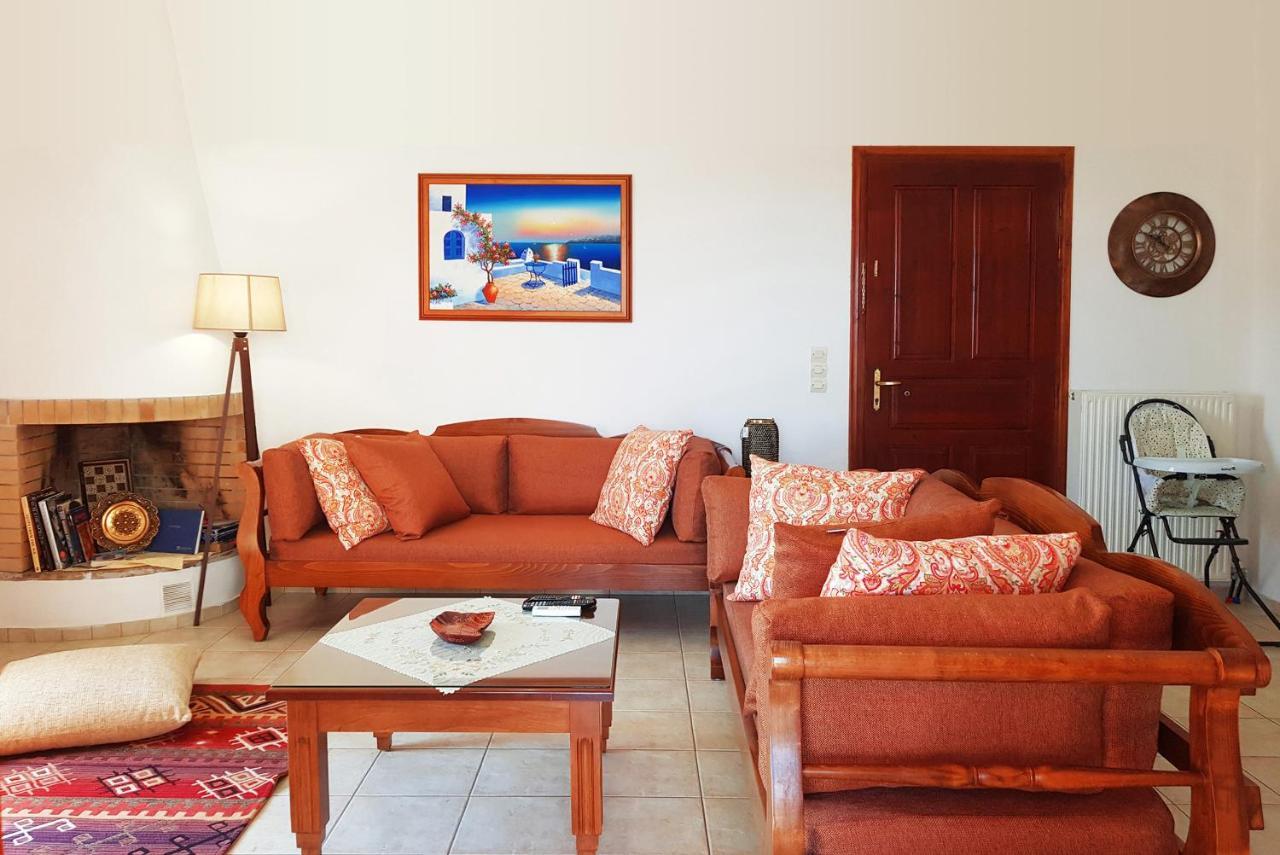 Villa Sunset With Stunning Sea View, Kids Area And Hammocks On Roof Terrace Agia Triada Exterior photo