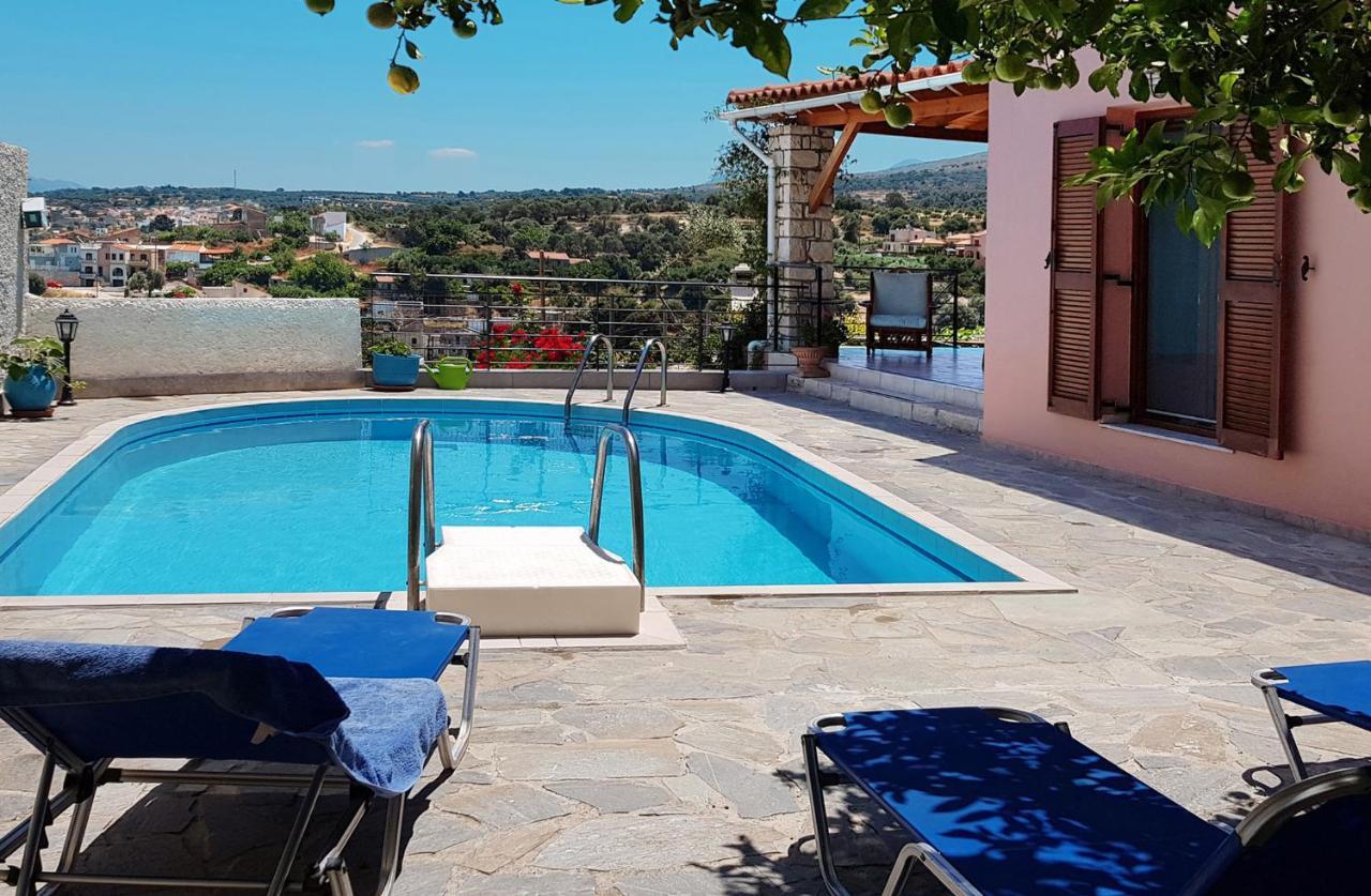 Villa Sunset With Stunning Sea View, Kids Area And Hammocks On Roof Terrace Agia Triada Exterior photo