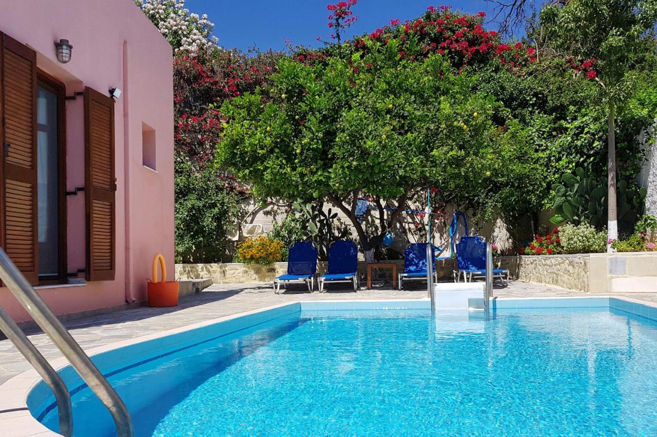 Villa Sunset With Stunning Sea View, Kids Area And Hammocks On Roof Terrace Agia Triada Exterior photo