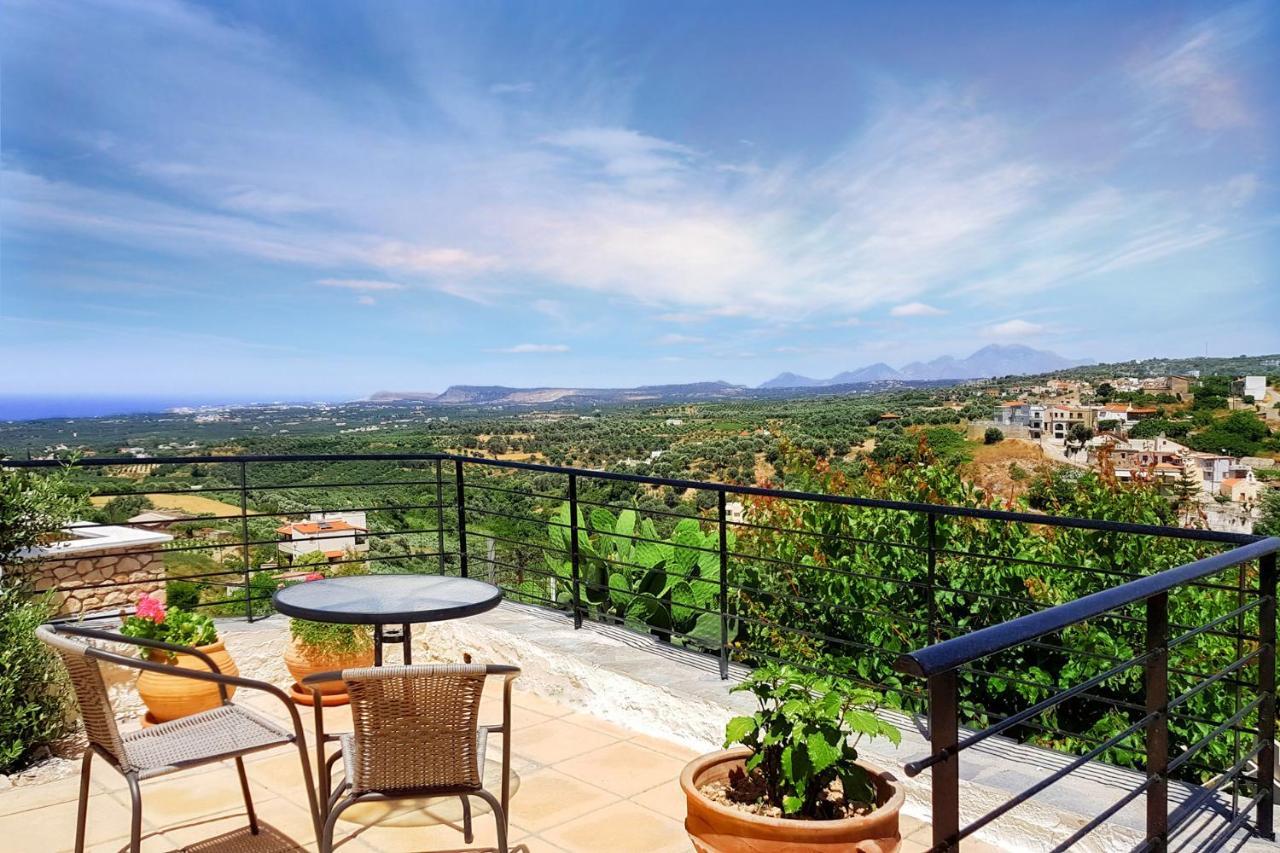 Villa Sunset With Stunning Sea View, Kids Area And Hammocks On Roof Terrace Agia Triada Exterior photo